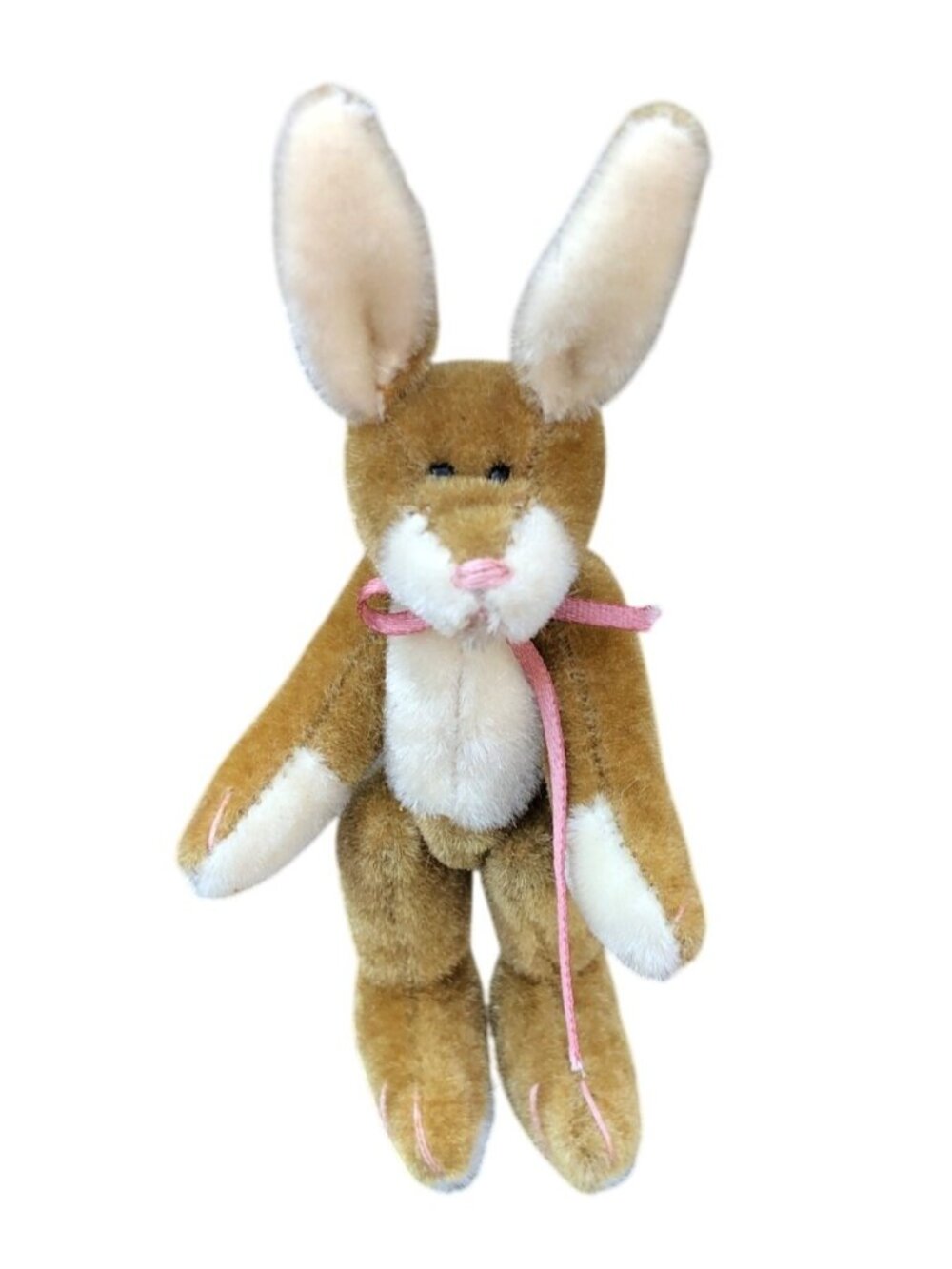 Boyds Bears T F Wuzzies Bunny Plush Brown & White Standing Bunny Rabbit Toy